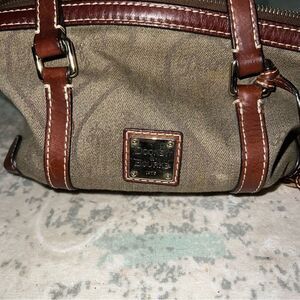 Dooney & Bourke Brown Bag with Leather Accents